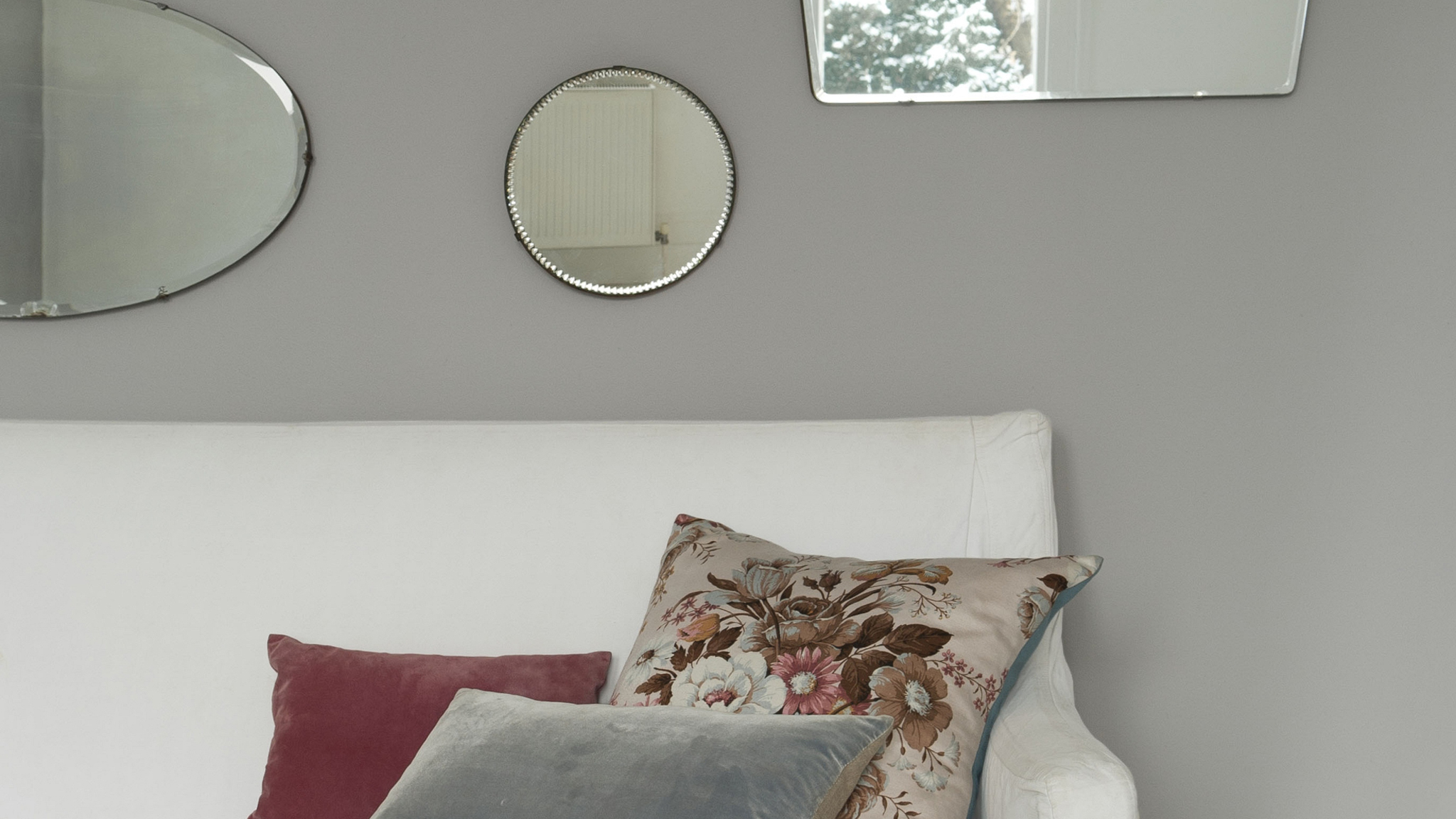 View of Use soft grey to highlight creamy whites | Dulux